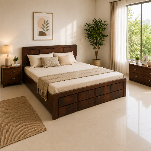 Regalia Trolley Storage Bed - Brown