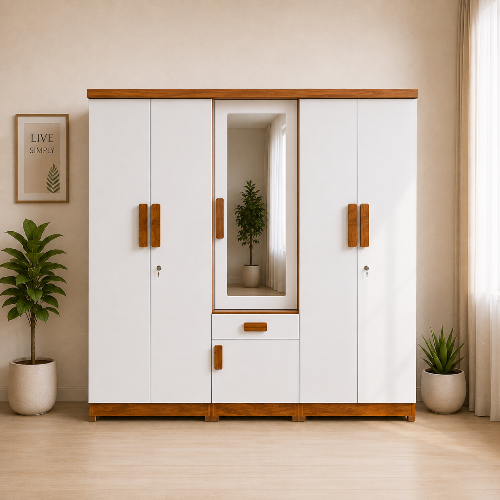 UrbanNest Premium Wardrobe - Five door