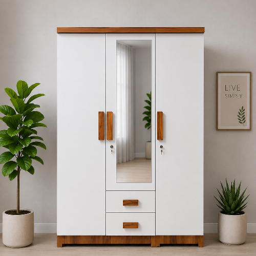 UrbanNest Premium Wardrobe - Three door