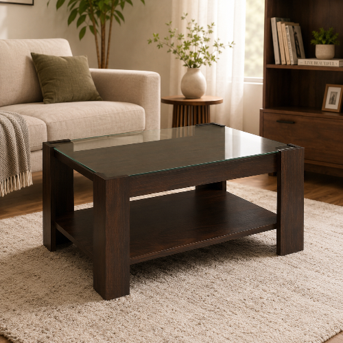 UrbanCove Glasstop Centre Table
