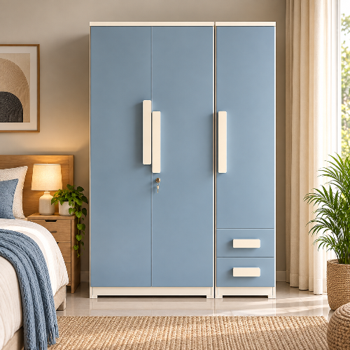 UrbanNest Bluecrest Wardrobe - Three door