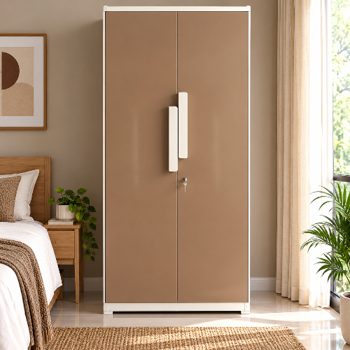 UrbanNest Mocha Wardrobe - Two Door